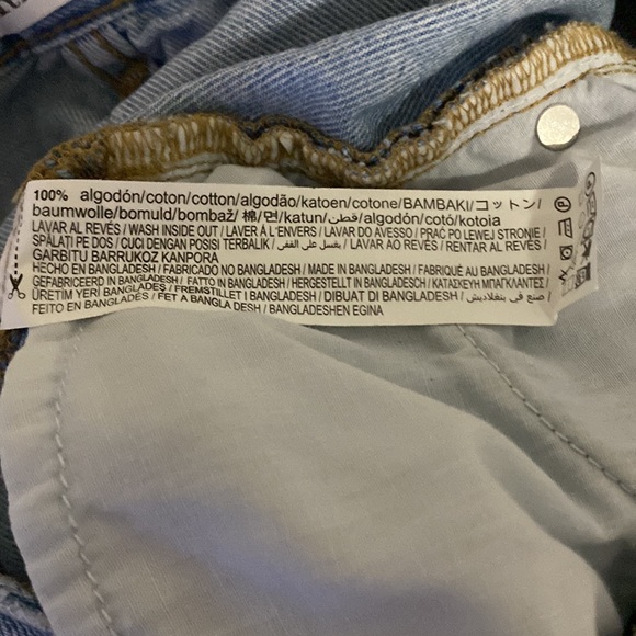 Zara Wide Leg Denim Jeans Size 9 - Picture 11 of 15